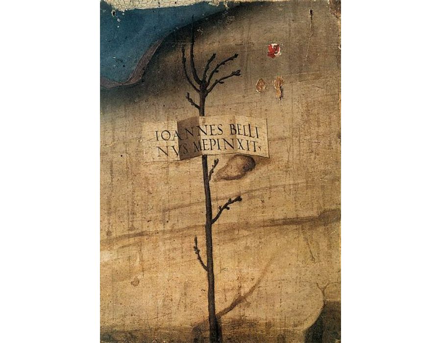 Small Tree with Inscription (fragment) 1500-02
GIOVANNI BELLINI