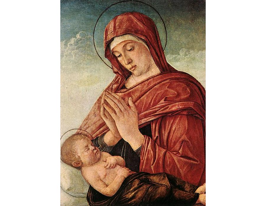 Madonna in Adoration of the Sleeping Child c. 1475
