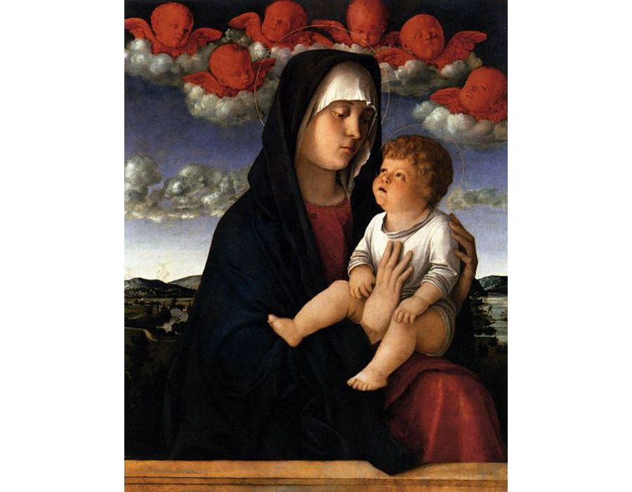 Madonna of Red Cherubs
