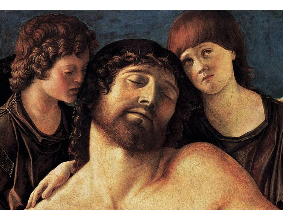 Dead Christ Supported by Two Angels (detail) 2
