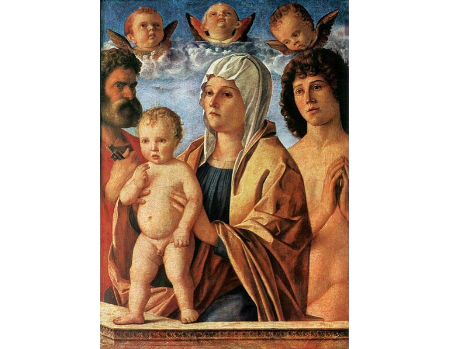 Madonna with Child and Sts Peter and Sebastian
