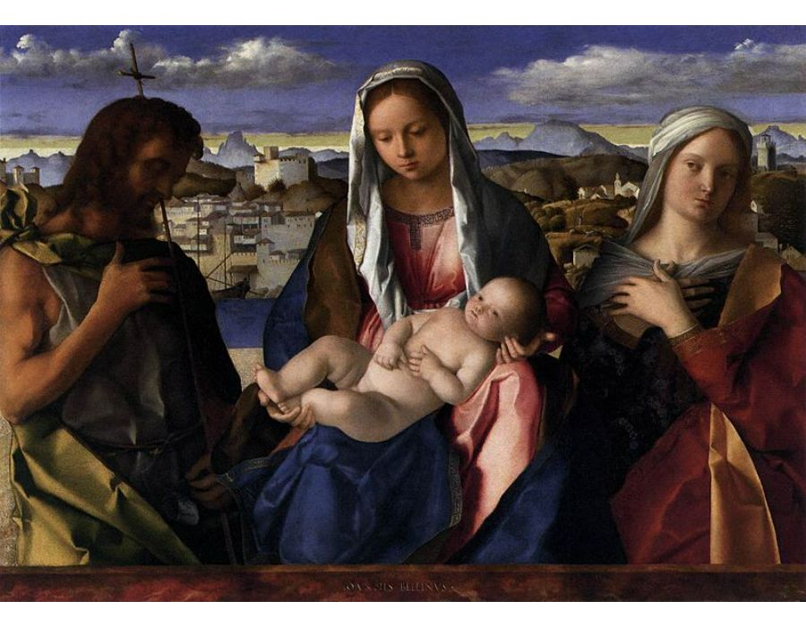 Madonna and Child with St John the Baptist and a Saint
