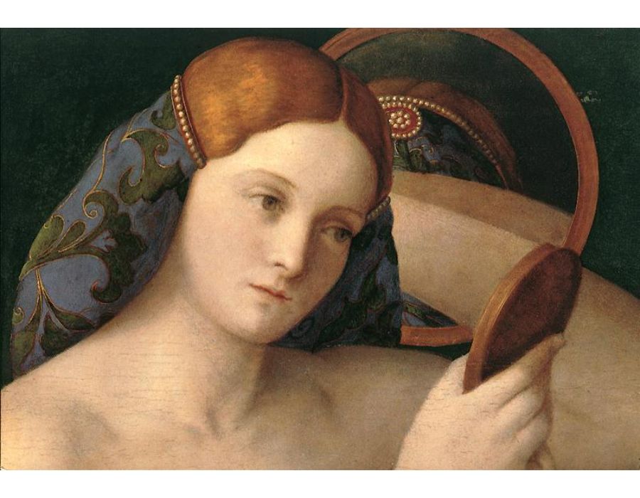 Naked Young Woman in Front of the Mirror (detail) 1515