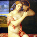 Young Woman Holding a Mirror (Giovane alla Specchio)