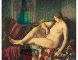 Nude With Hexagonal Quilt artwork preview