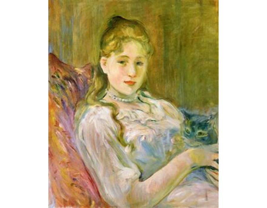 Young Girl with Cat 1892