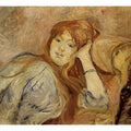 Young Girl Leaning on her Elbow 1887