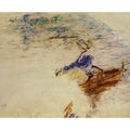 Sketch of a Young Woman in a Boat 1886
