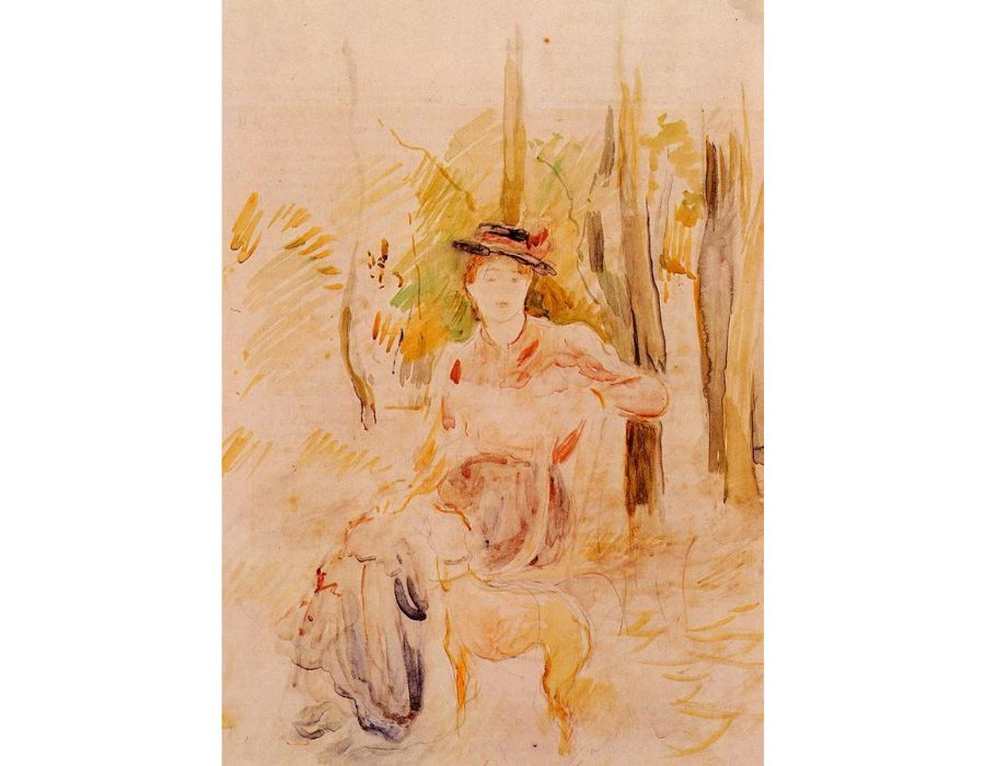 Girl with Greyhound