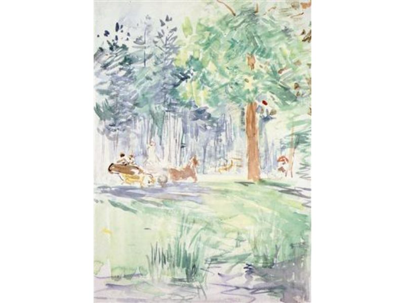 Carriage In The Bois De Boulogne