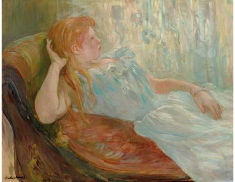Jeune fille etendue