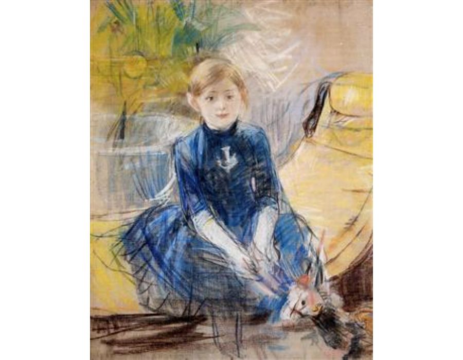 Little Girl In A Blue Dress