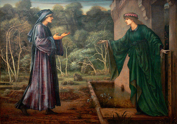 Pilgrim at the Gate of Idleness 1875-93 Painting by Edward Burne-Jones