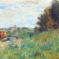 The Banks Of The Seine At The Argenteuil Bridge 