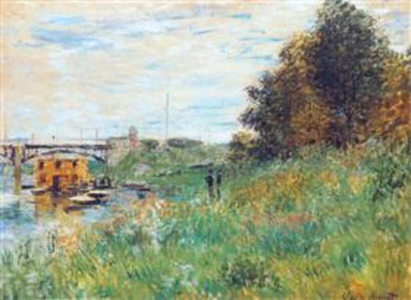 The Banks Of The Seine At The Argenteuil Bridge 