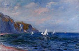 Cliffs And Sailboats At POurville artwork preview