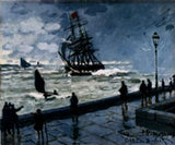 The Jetty at Le Havre in Rough Westher artwork preview
