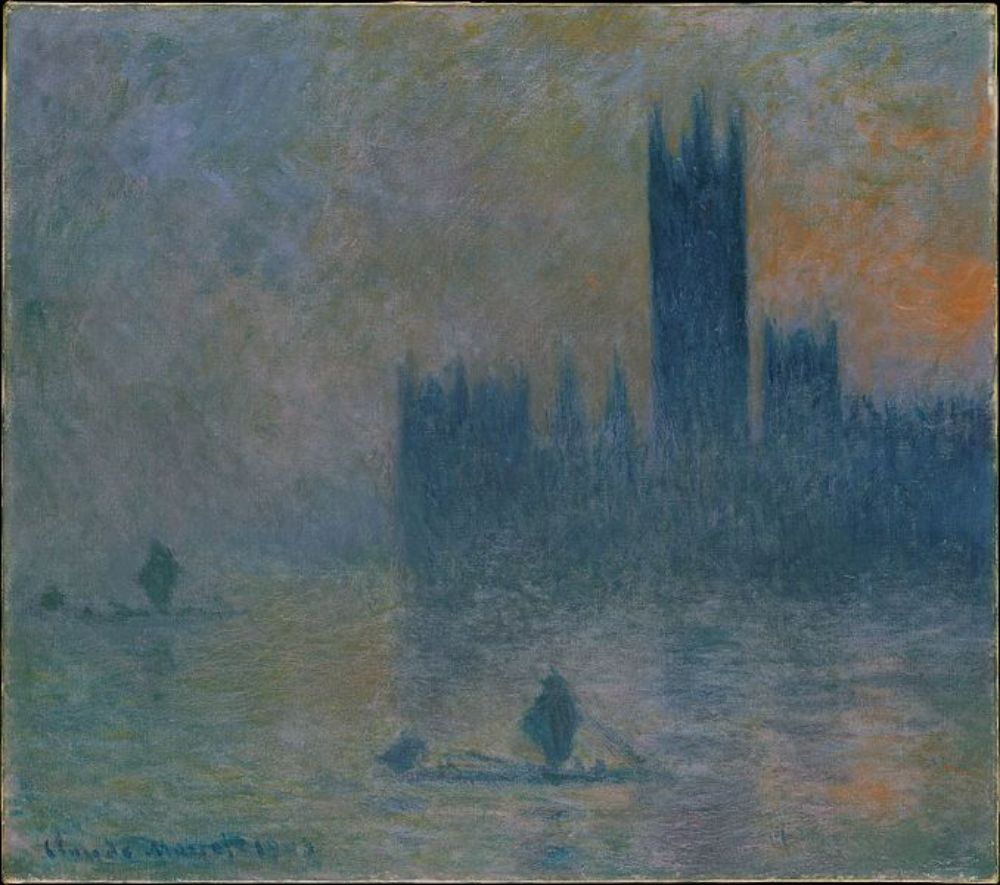 Houses of Parliament, Effect of Sunlight in the Fog I 