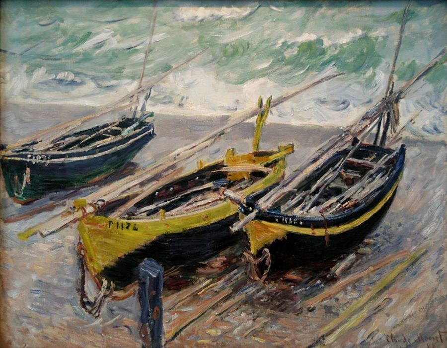 Bateaux Sur Le Galet 
