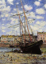 Boat At Low Tide At Fecamp artwork preview