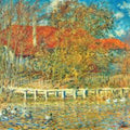 The Pond with Ducks in Autumn 