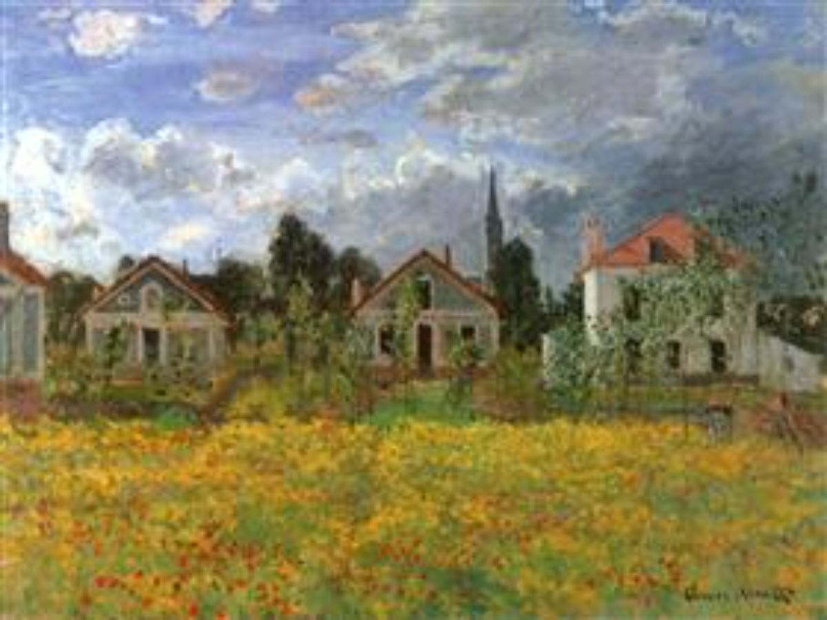 Yellow Irises and Malva 