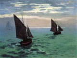 Fishing Boats At Sea artwork preview