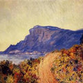 Coastal Road At Cap Martin Near Menton 
