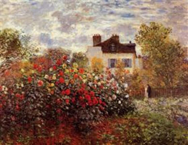 Monet's garden in Argenteuil Sun 