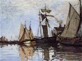 Boats In The Port Of Honfleur artwork preview