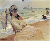 Camille On The Beach At Trouville artwork preview