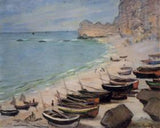 Boats On The Beach At Etretat artwork preview