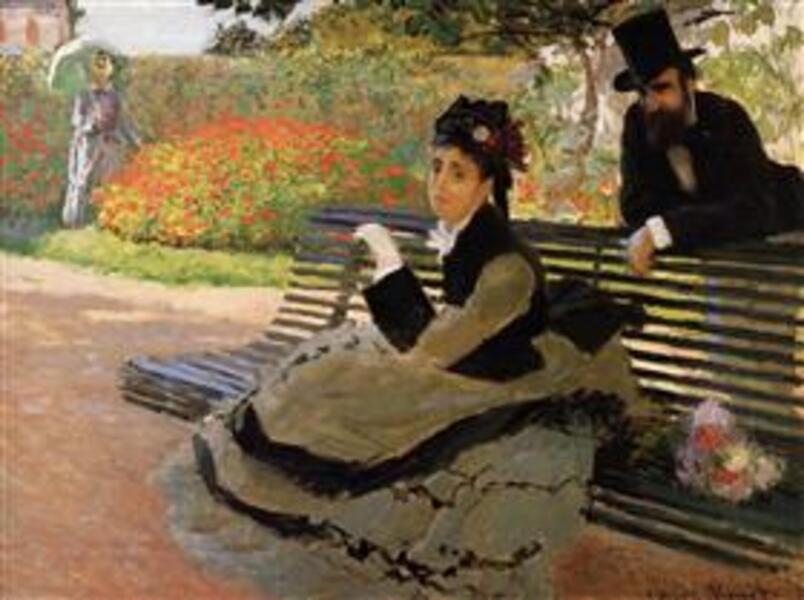 The Beach Aka Camille Monet On A Garden Bench 