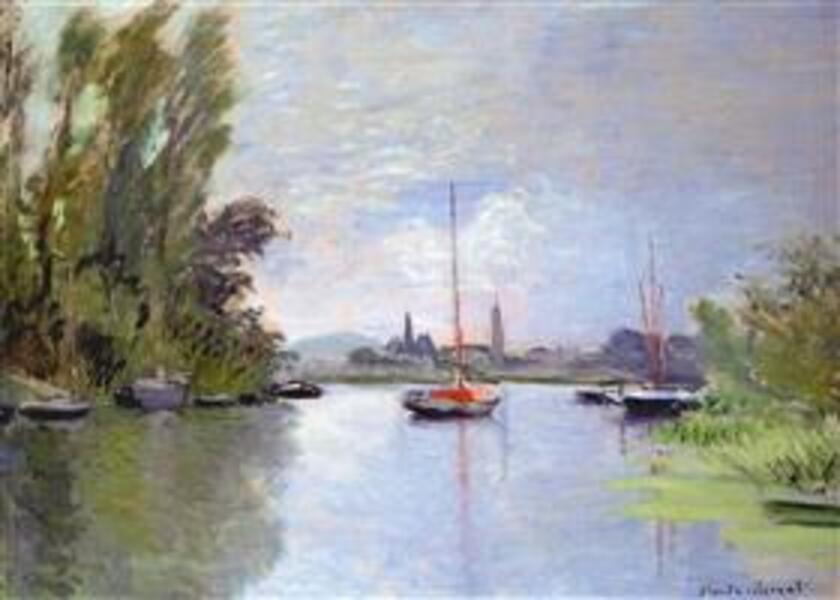 Argenteuil Seen From The Small Arm Of The Seine