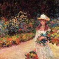 Young Girl In The Garden At Giverny 