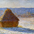 Meules, effet de neige, le matin (Haystack, snow effect) 