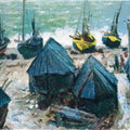Boats in Winter Quarters, Etretat 