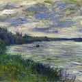 The Seine Near Vetheuil Stormy Weather 