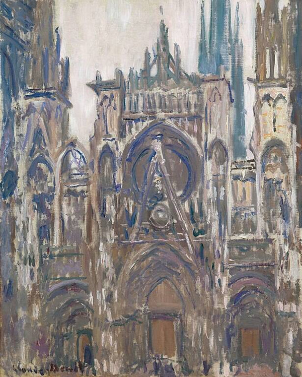 Cathedrale de Rouen Etude pour le portail vu de face 