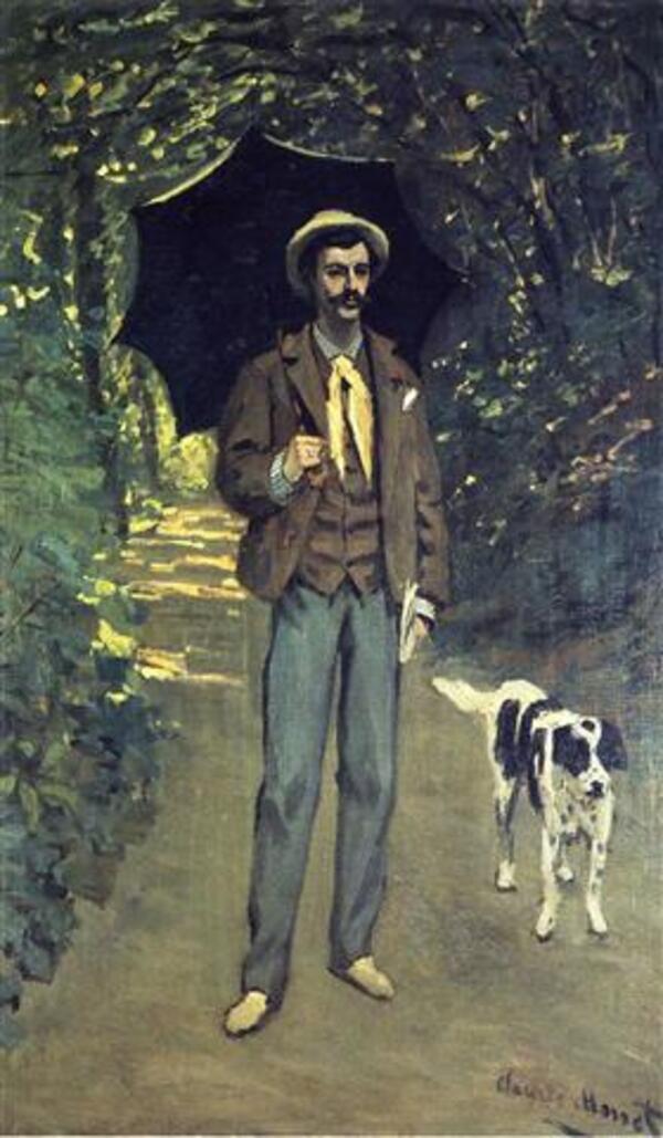 Victor Jacquemont Holding A Parasol 