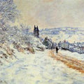 The Road To Vetheuil Snow Effect 