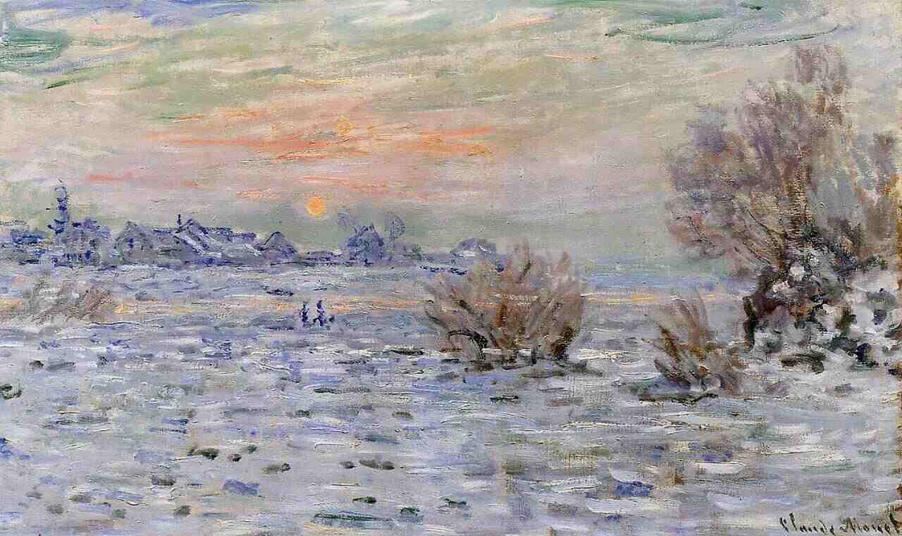 Winter On The Seine Lavacourt 