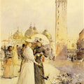 Feeding Pigeons in the Piazza 