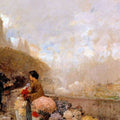 Flower Girl by the Seine, Paris 