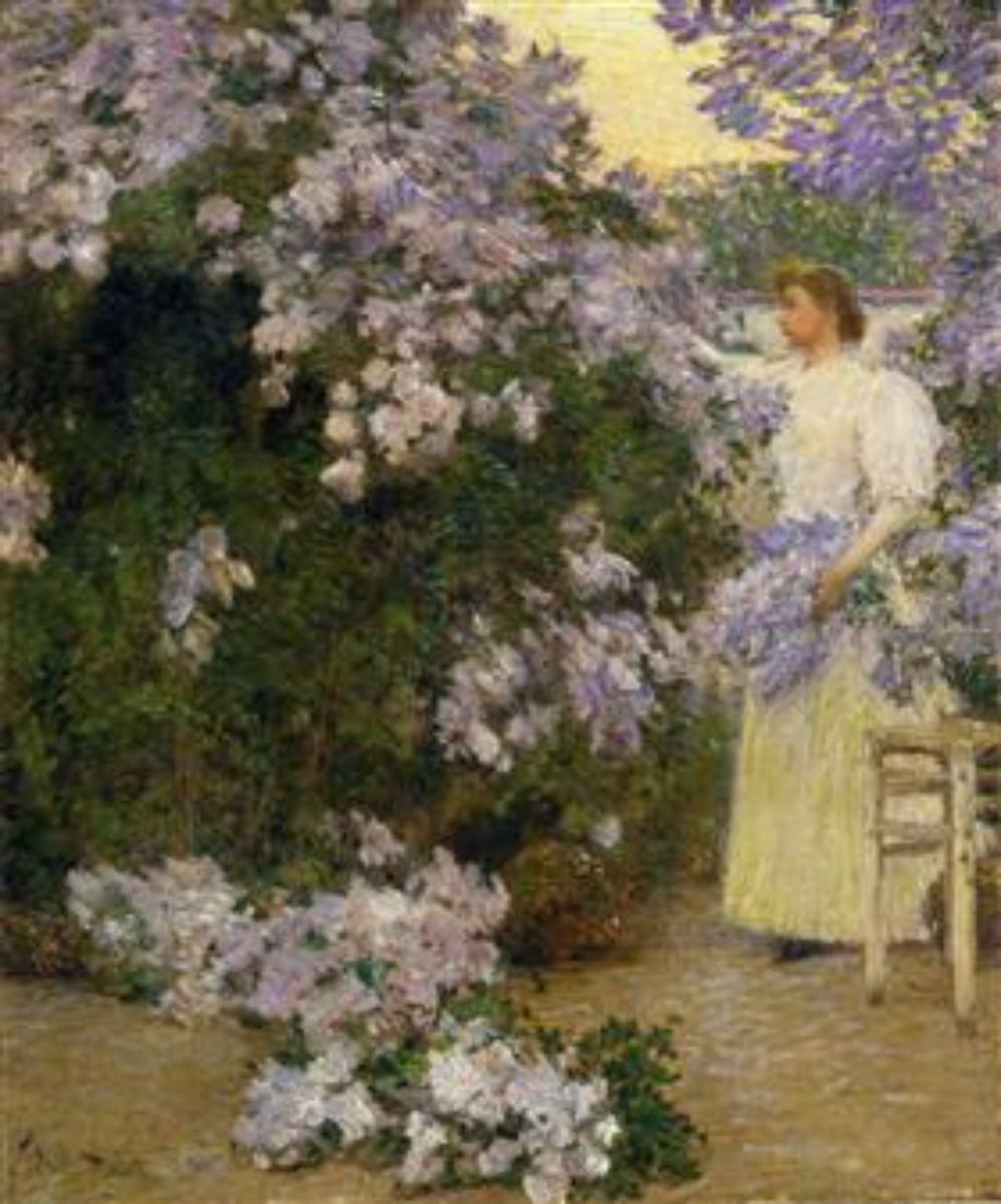 Mrs. Hassam in the Garden1 