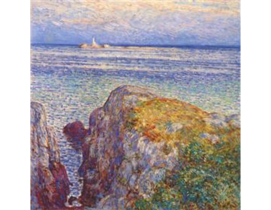 White island light (isles of shoals at sundown) 