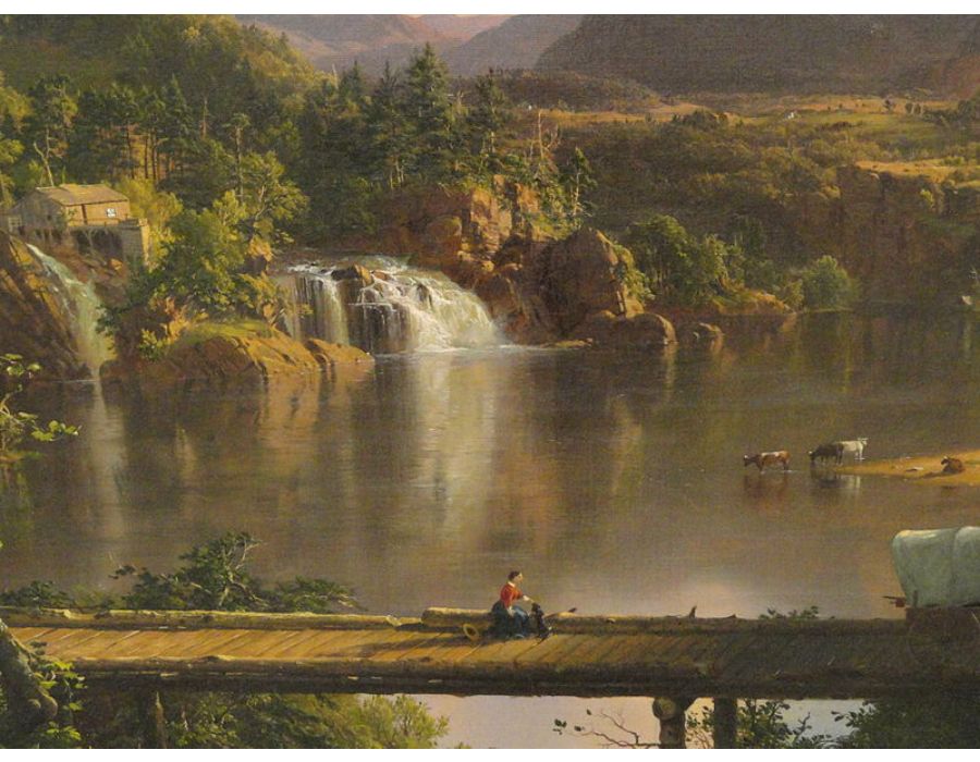 New England Scenery (detail) 