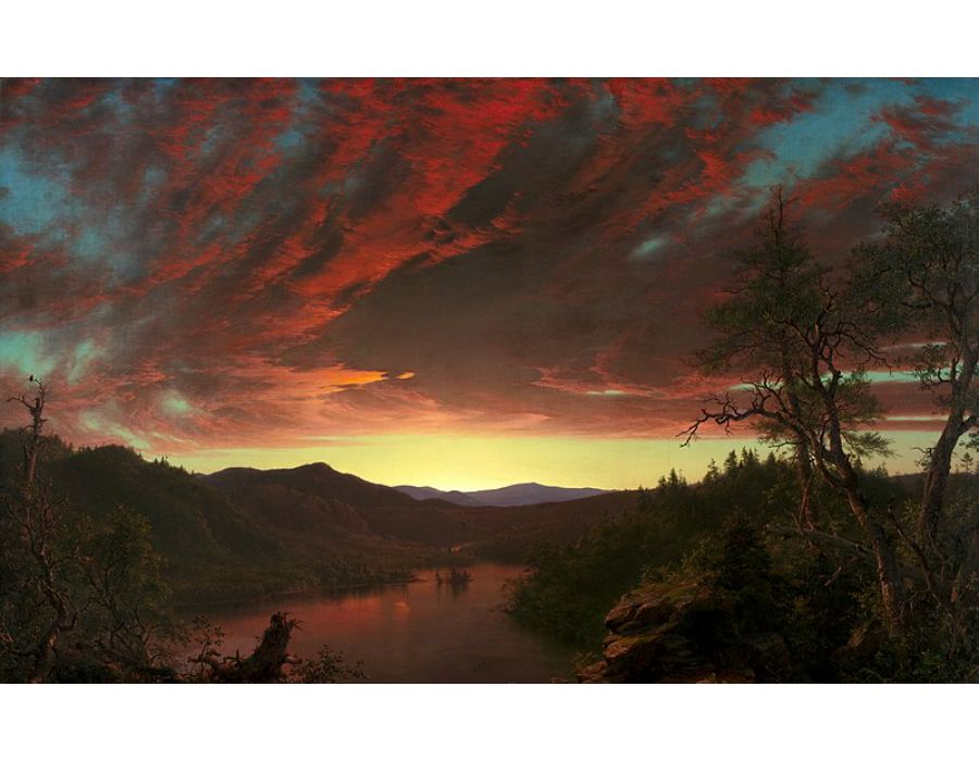 Secluded Landscape at Sunset, 1860 