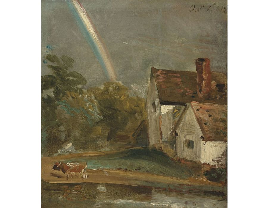 Willy Lott's House with a Rainbow, dated October 1st, 1812
