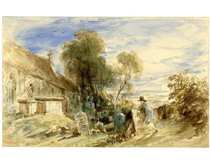 Design for Gray's Elegy Stanza V Painting 